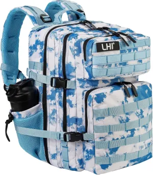 LHI Military Tactical Backpack for Men and Women 45L Army 3 Days Assault Pack Bag Large Rucksack with Molle System