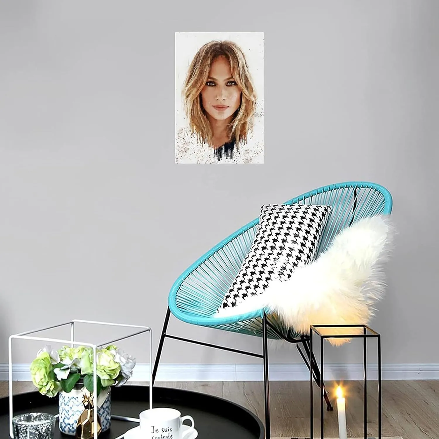 LIFCOZY Jennifer Lopez (5) Canvas Poster Wall Art Decor Print Picture Paintings for Living Room Bedroom Decoration Unframe-style 16x24inch(40x60cm)