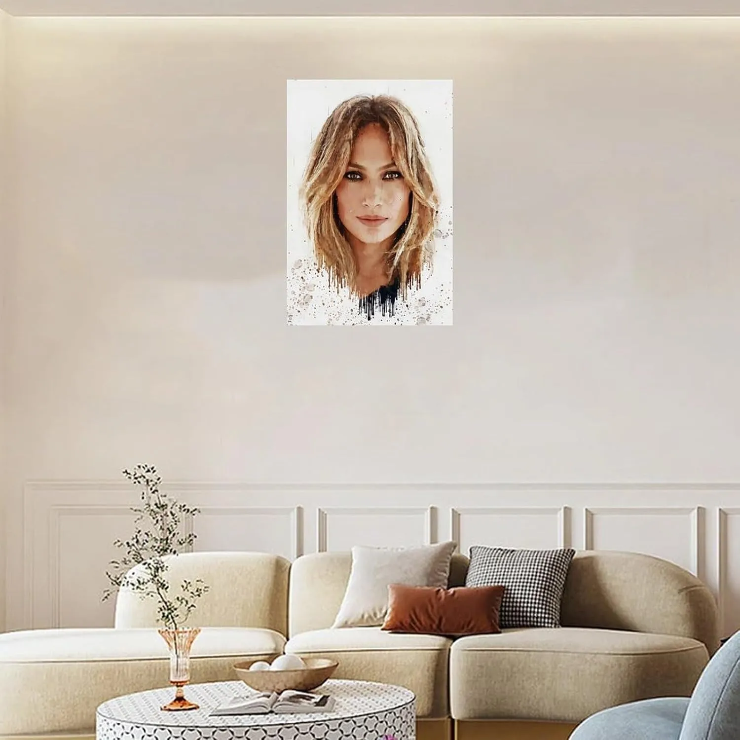 LIFCOZY Jennifer Lopez (5) Canvas Poster Wall Art Decor Print Picture Paintings for Living Room Bedroom Decoration Unframe-style 16x24inch(40x60cm)