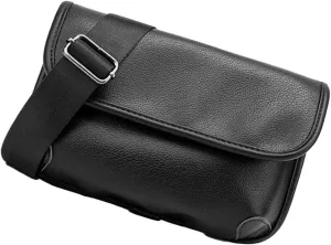 LIFKOME Mens Leather Single-shoulder Bag Crossbody Wallet Storage Pouch Detachable Strap Stylish Casual for Travel Shopping Outdoor Activities