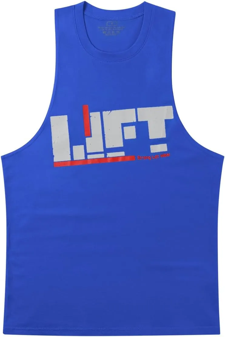 Lift Men's Bodybuilding Gym Tank Tops Workout Stringer Sleeveless Shirts Vest Cotton