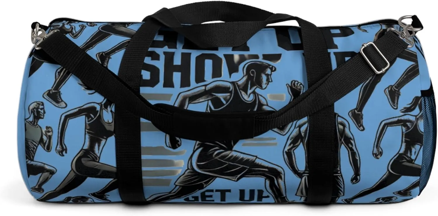 Light blue runner duffle bag | The Grind series – Daily gear for training, travel, and hustle