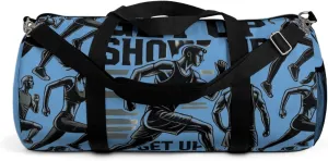 Light blue runner duffle bag | The Grind series – Daily gear for training, travel, and hustle