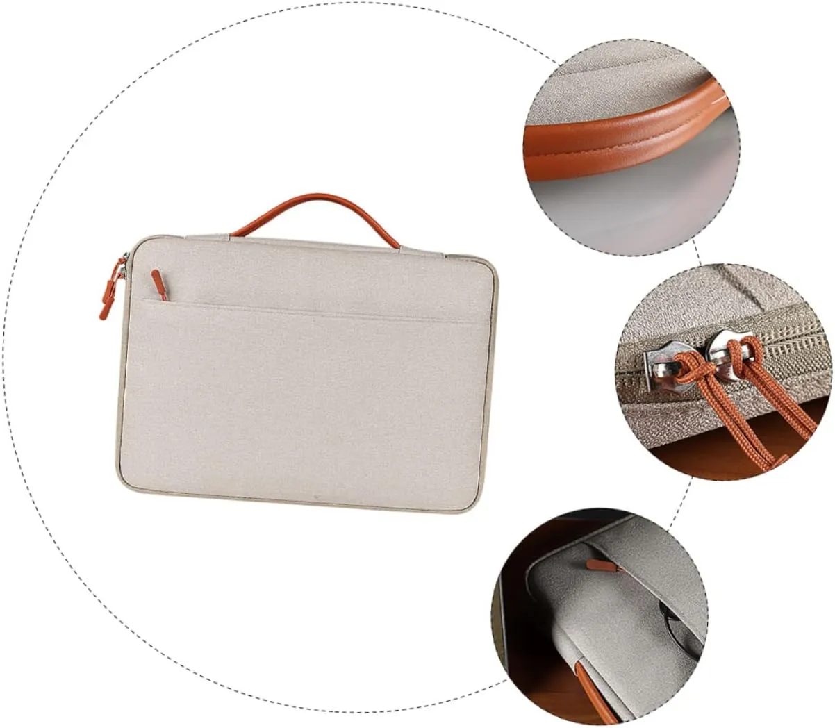 Lightweight Handbag with Smooth Zipper Stylish Pouch for Casual Carrying Bag for Work and Travel