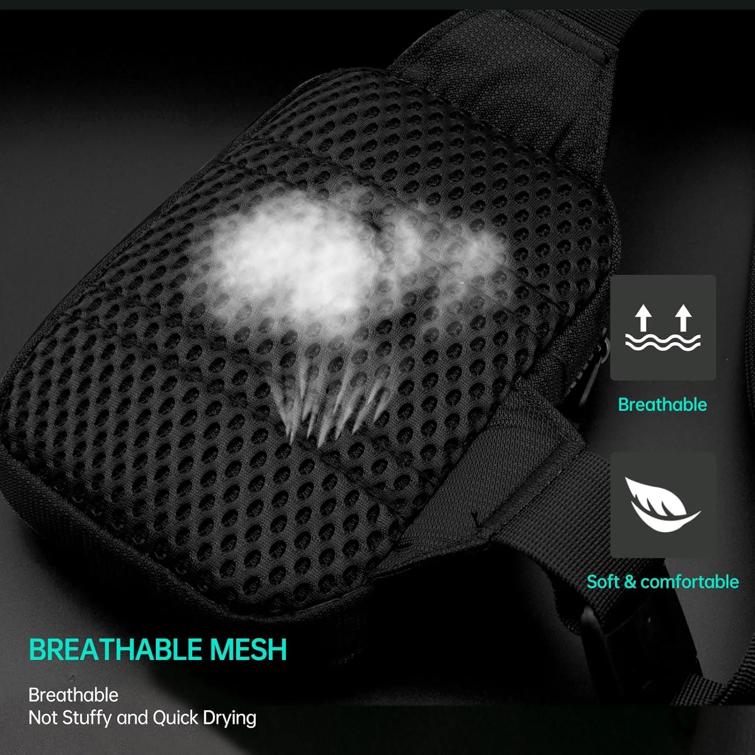 Long Keeper Mini Sling Bag - Men Women Small Waterproof Crossbody Bag Casual Phone Chest Bag for Travelling Hiking