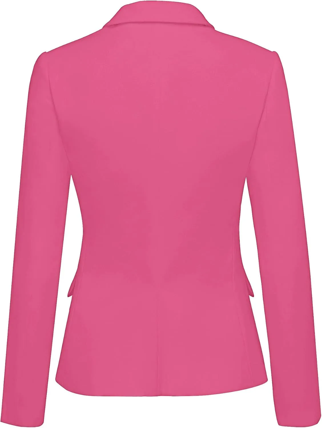 LookbookStore Womens Notched Lapel Pockets Button Work Office Blazer Jacket Suit