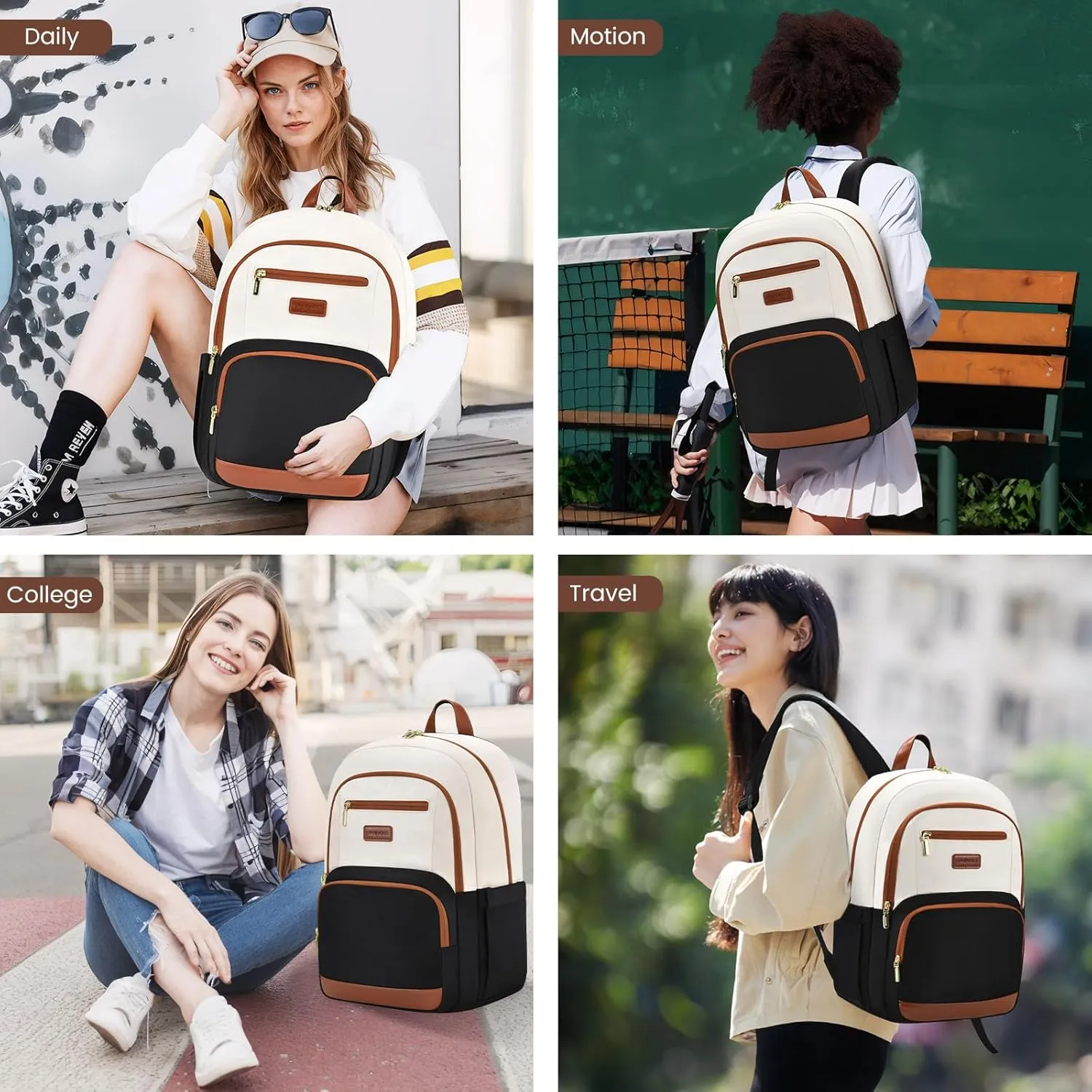 LOVEVOOK 15.6 inch Laptop Backpack - Versatile Work and Computer Backpack for Men and Women, Durable and Stylish Design