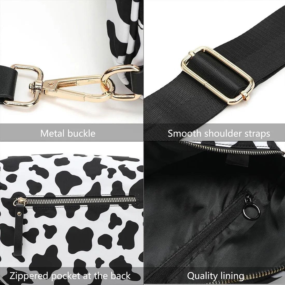 Lumeva Checkered Bum Bag, 2025 New Checkered Crossbody Bag for Women, Spacious Stylish Bumbag with Shoulder Straps (B)