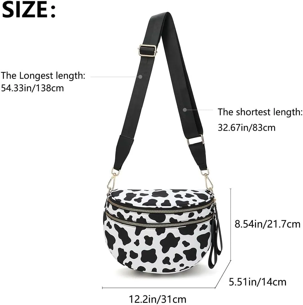 Lumeva Checkered Bum Bag, 2025 New Checkered Crossbody Bag for Women, Spacious Stylish Bumbag with Shoulder Straps (B)