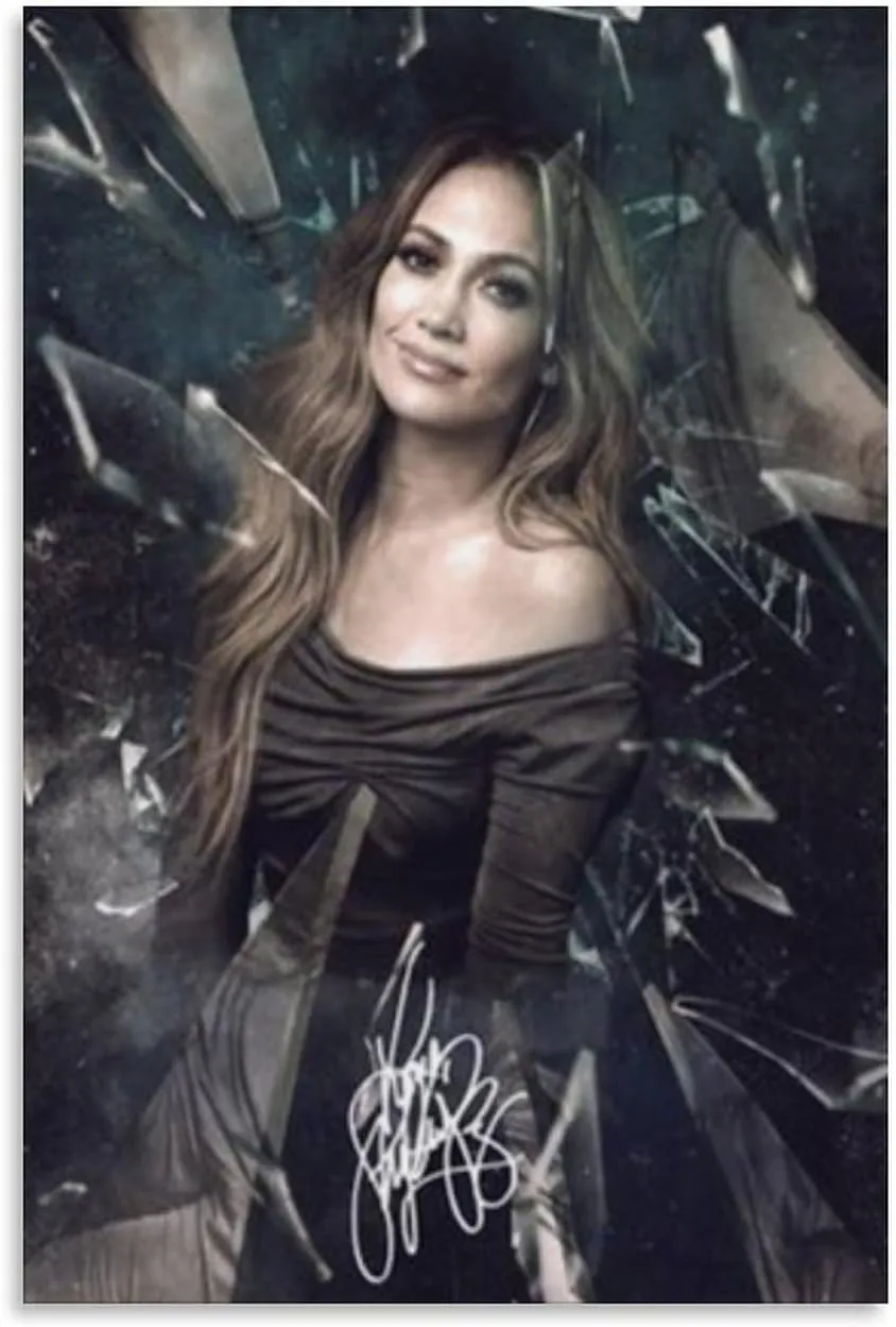 LXLCFHTD Jennifer Lopez (2) Canvas Poster Wall Art Decor Print Picture Paintings for Living Room Bedroom Decoration Unframe-style 16x24inch(40x60cm)