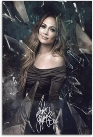 LXLCFHTD Jennifer Lopez (2) Canvas Poster Wall Art Decor Print Picture Paintings for Living Room Bedroom Decoration Unframe-style 16x24inch(40x60cm)