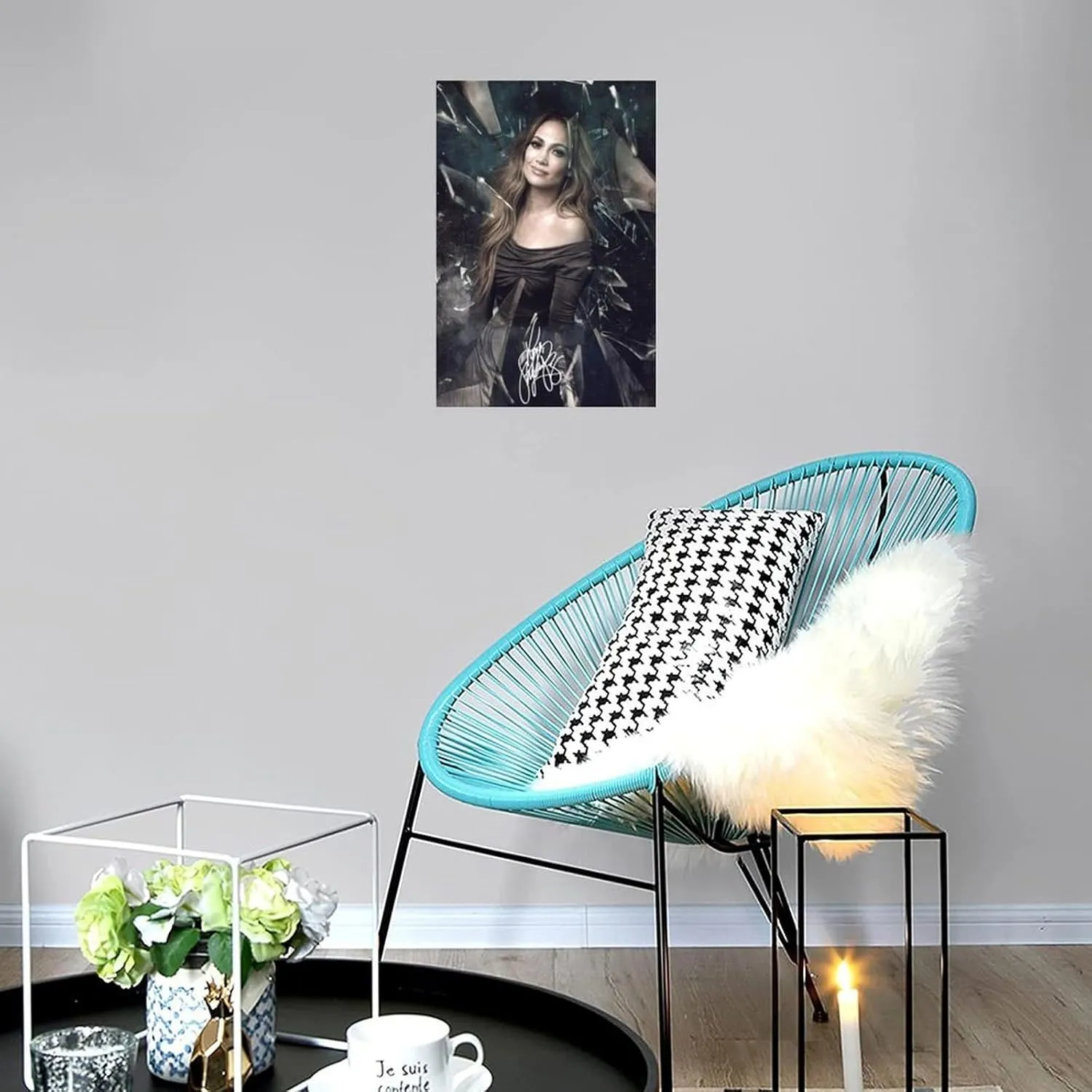 LXLCFHTD Jennifer Lopez (2) Canvas Poster Wall Art Decor Print Picture Paintings for Living Room Bedroom Decoration Unframe-style 16x24inch(40x60cm)