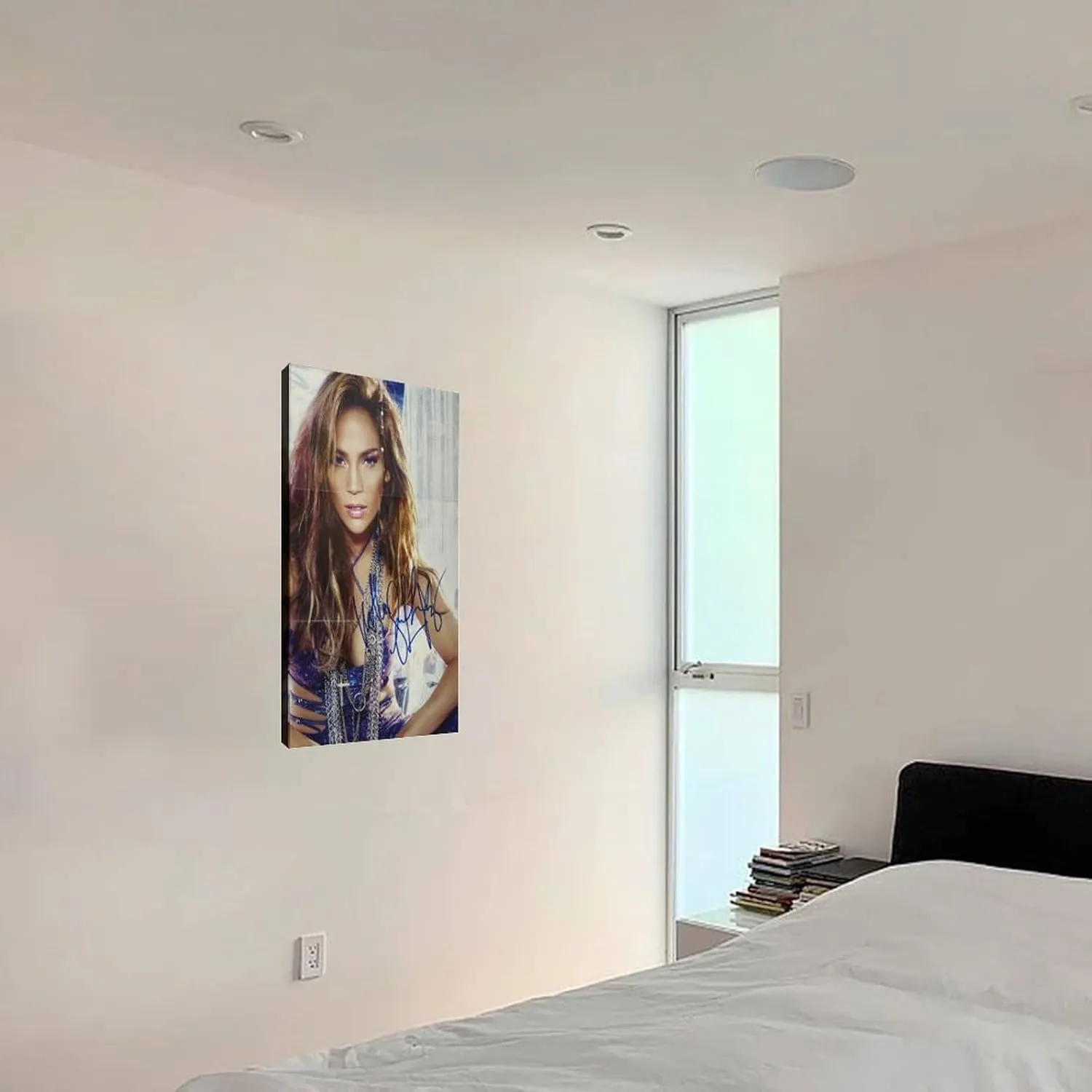 LXLCFHTD Jennifer Lopez (3) Canvas Poster Wall Art Decor Print Picture Paintings for Living Room Bedroom Decoration Frame-style 12x18inch(30x45cm)
