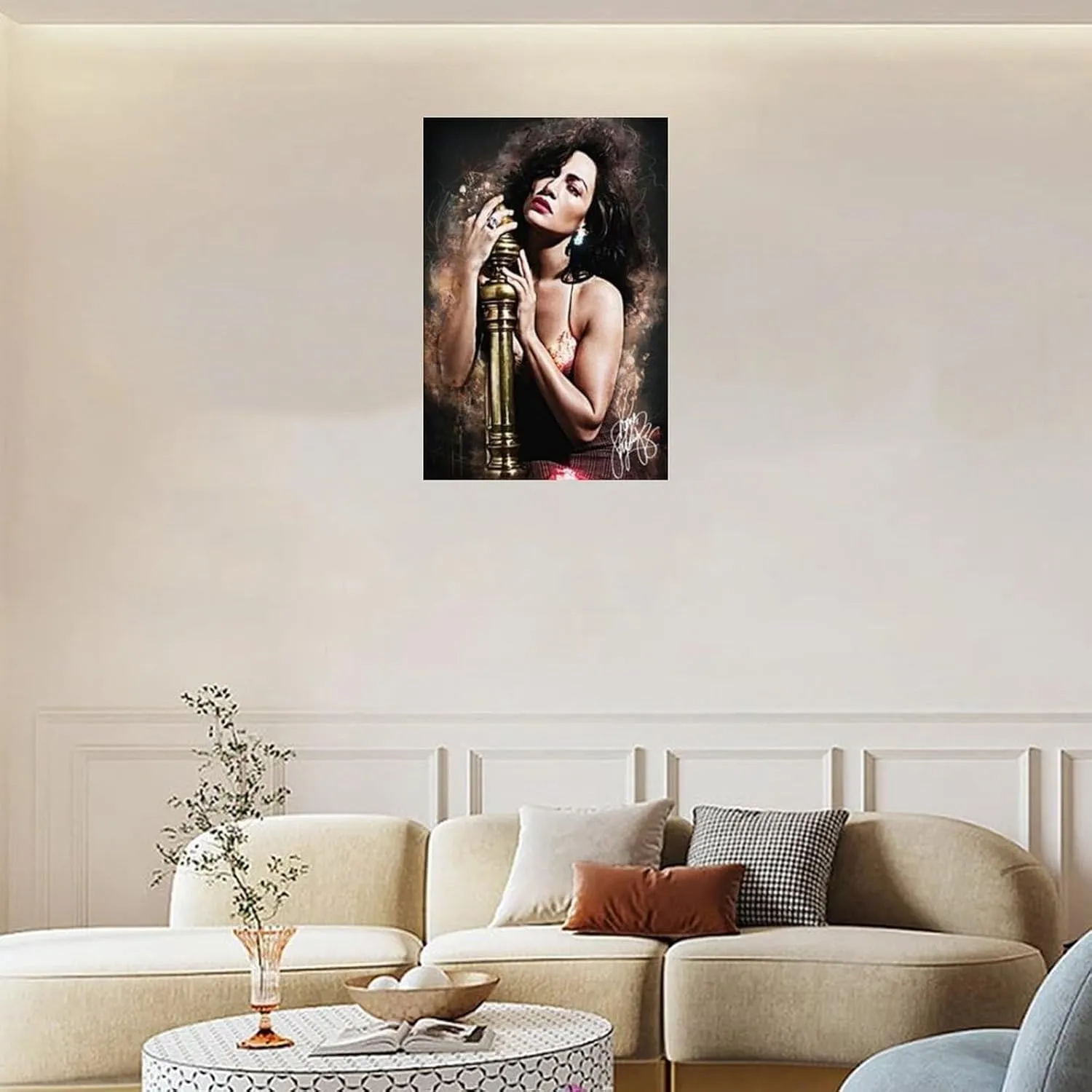 LXLCFHTD Jennifer Lopez Canvas Poster Wall Art Decor Print Picture Paintings for Living Room Bedroom Decoration Unframe-style 16x24inch(40x60cm)