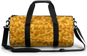 Macaroni And Cheese Novelty Large Duffel Bag Lightweight Gym Bag Travel Tote Bags