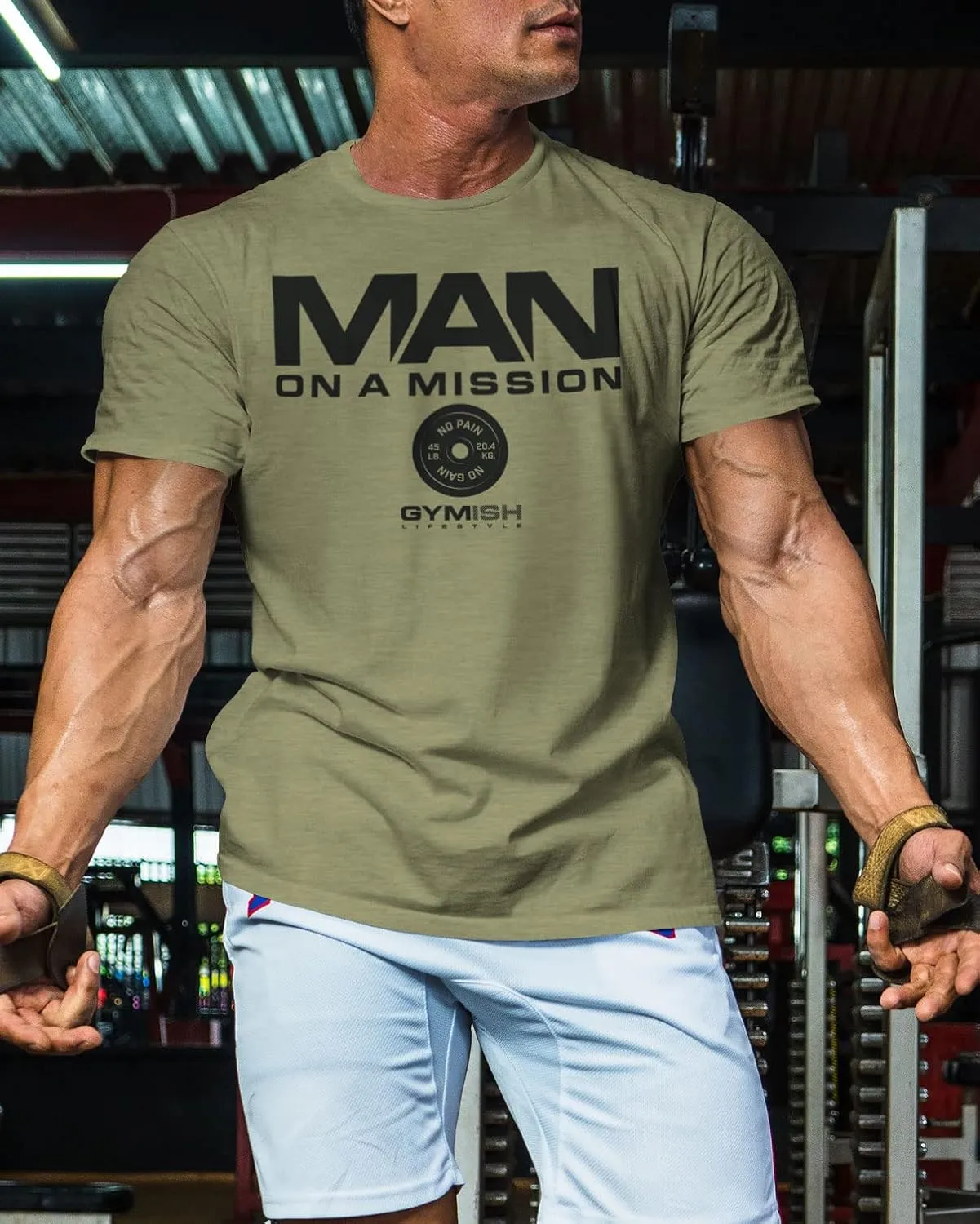 Man On A Mission Men Gym Workout T-Shirt for Intense Fitness Training