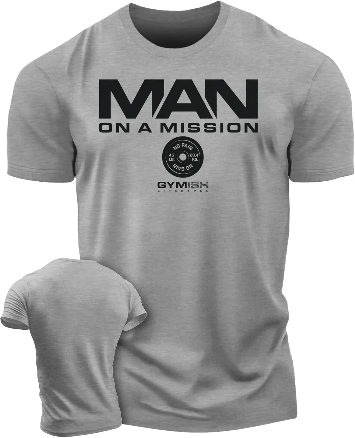 Man On A Mission Men Gym Workout T-Shirt for Intense Fitness Training