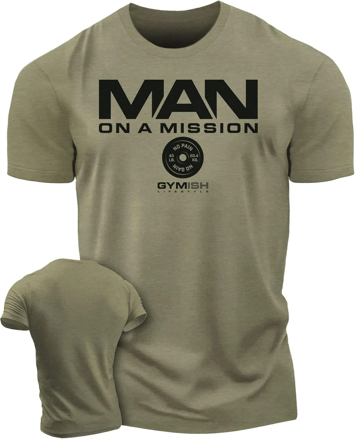 Man On A Mission Men Gym Workout T-Shirt for Intense Fitness Training