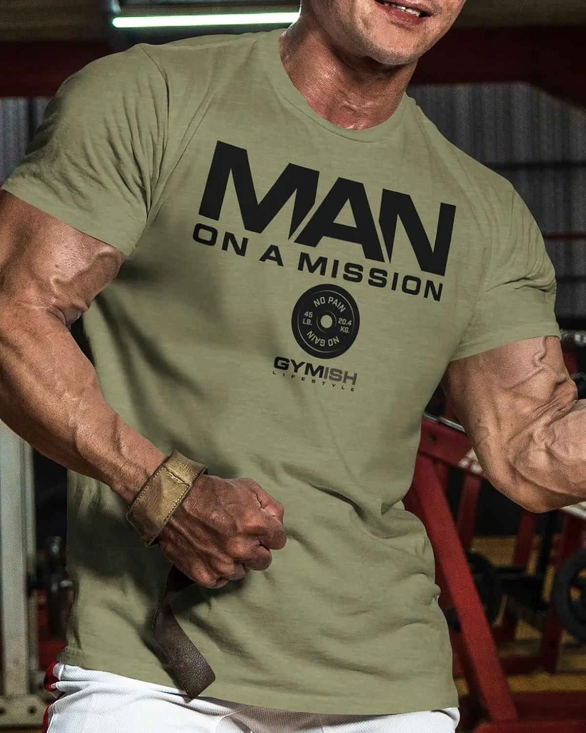 Man On A Mission Men Gym Workout T-Shirt for Intense Fitness Training