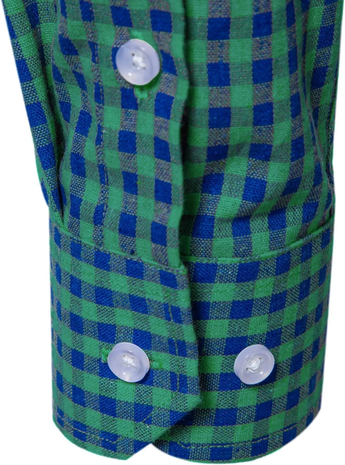 Manwan walk Men's Plaid Button Down Shirts Regular Fit Long Sleeve Casual Business Shirts