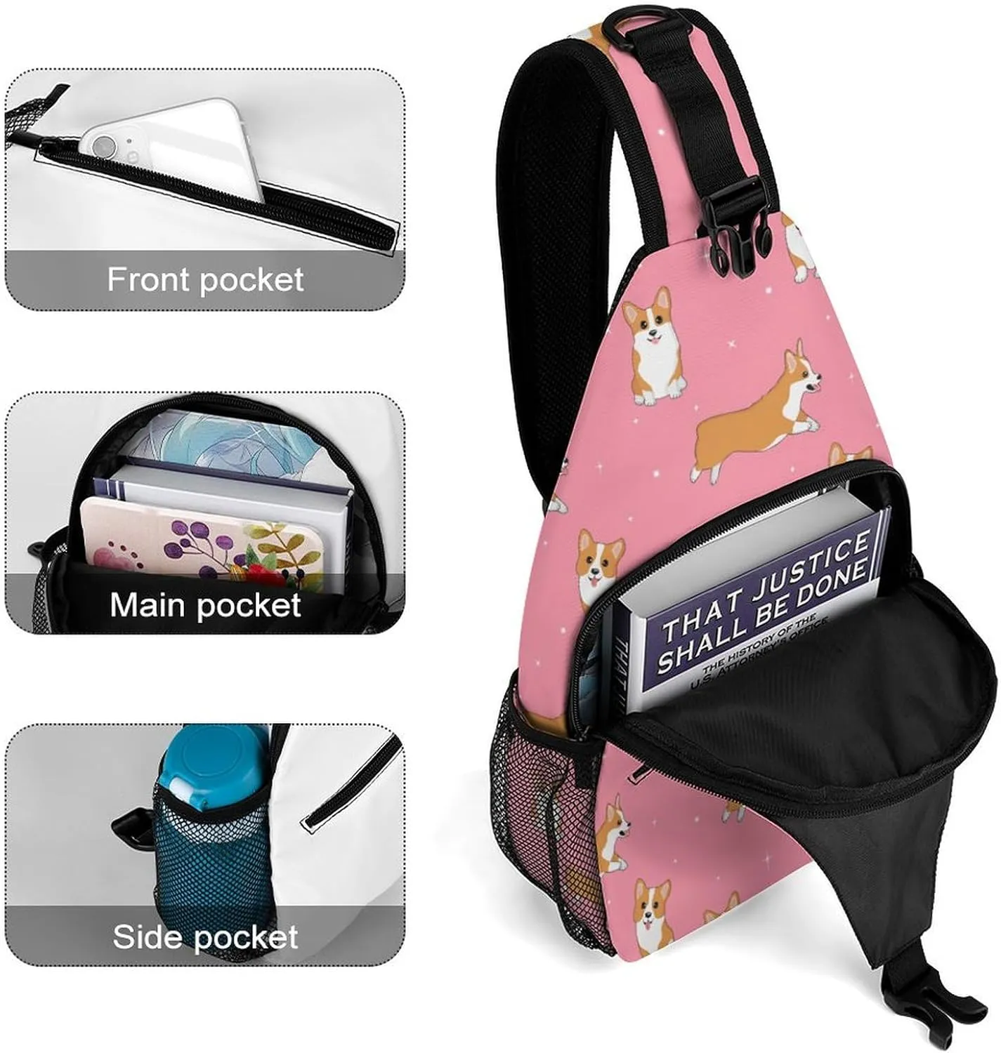 Marijuana Cannabis Versatile And Convenient Multipurpose Crossbody Bag - Perfect for Travel And Hiking