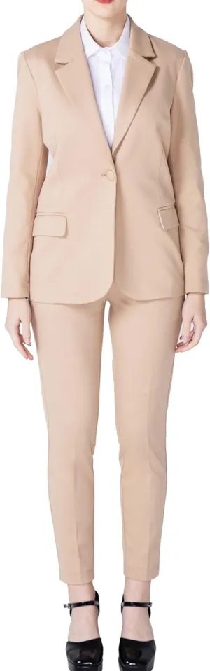 Marycrafts Women's Business Blazer Pant Suit Set for Work