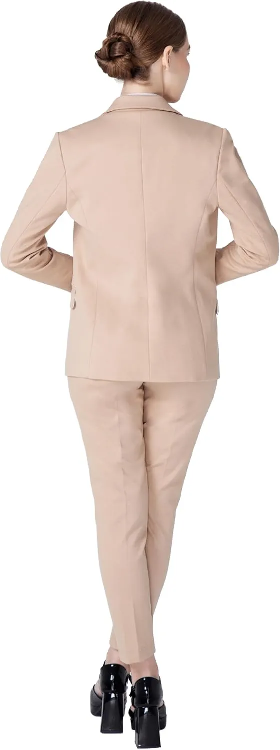 Marycrafts Women's Business Blazer Pant Suit Set for Work