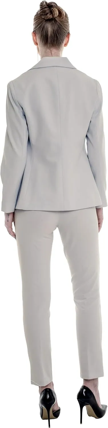 Marycrafts Women's Pant Suits Set – Professional Business Suiting Blazer and Pants 2 Piece Outfit