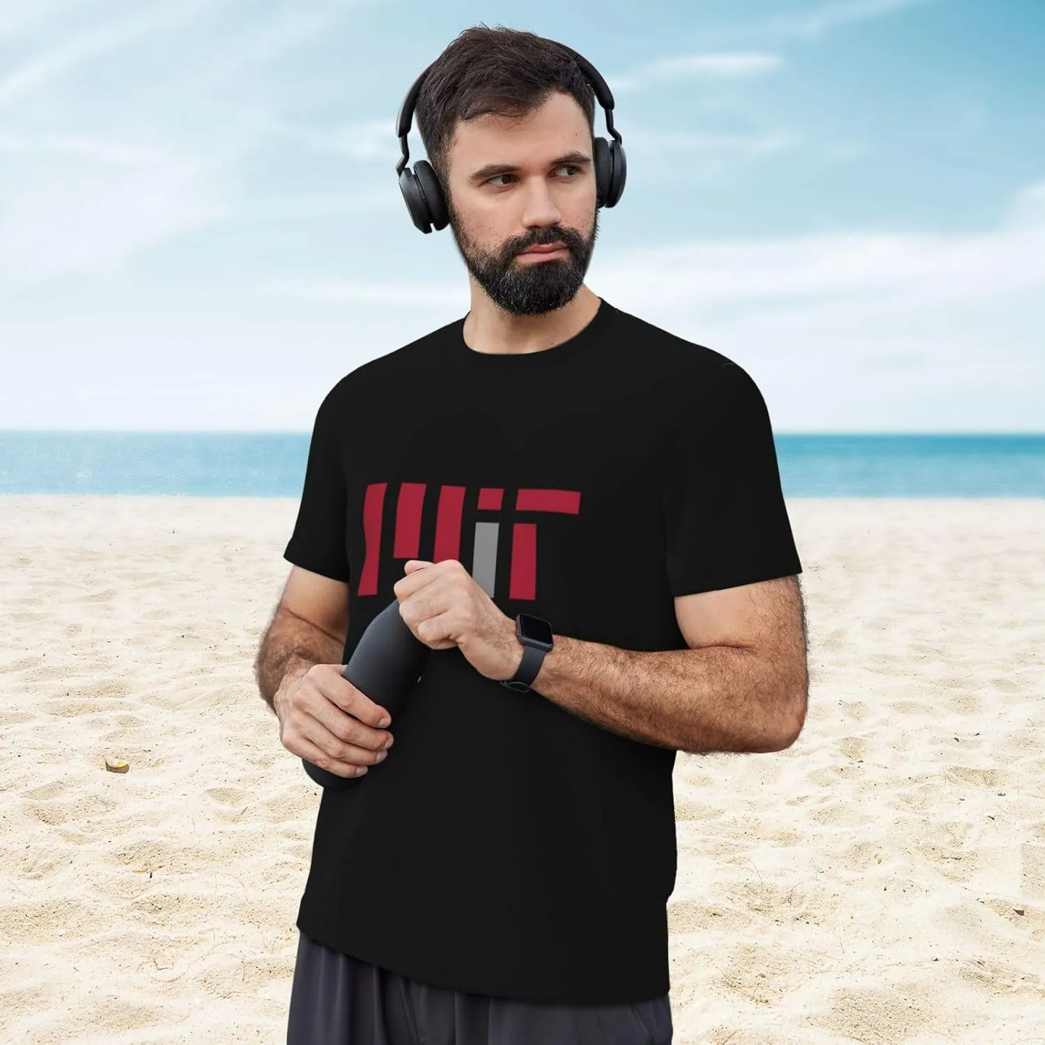 Massachusetts Institute of Technology Men's Short-Sleeved Round Neck Mesh T-Shirt