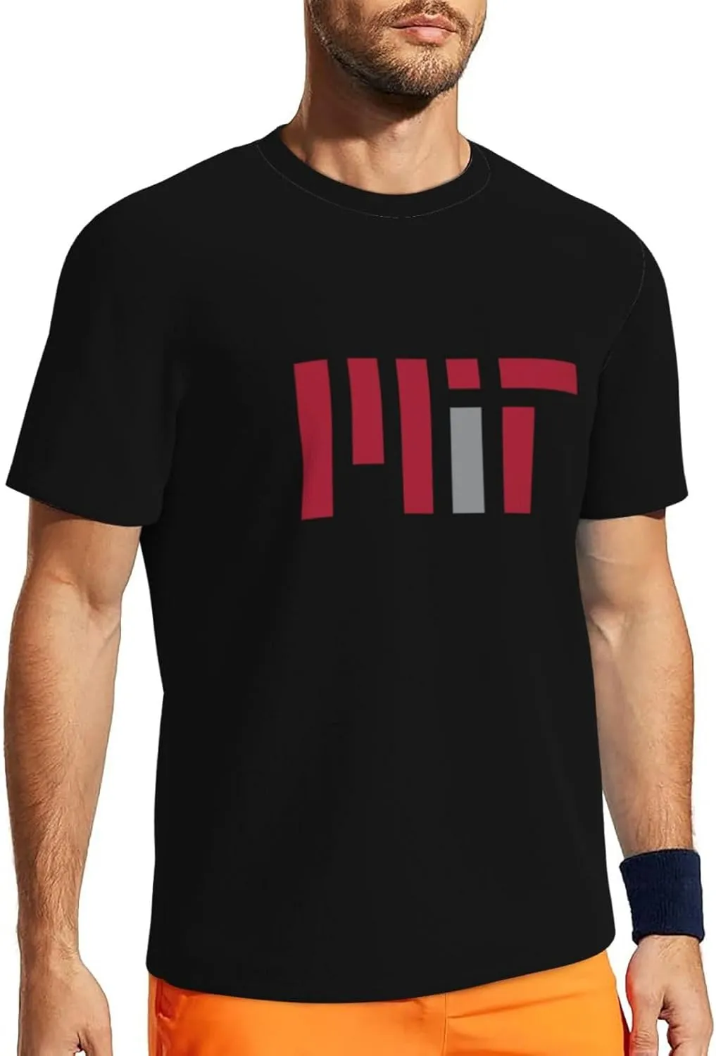 Massachusetts Institute of Technology Men's Short-Sleeved Round Neck Mesh T-Shirt