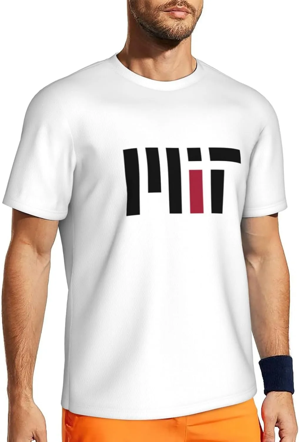 Massachusetts Institute of Technology Men's Short-Sleeved Round Neck Mesh T-Shirt