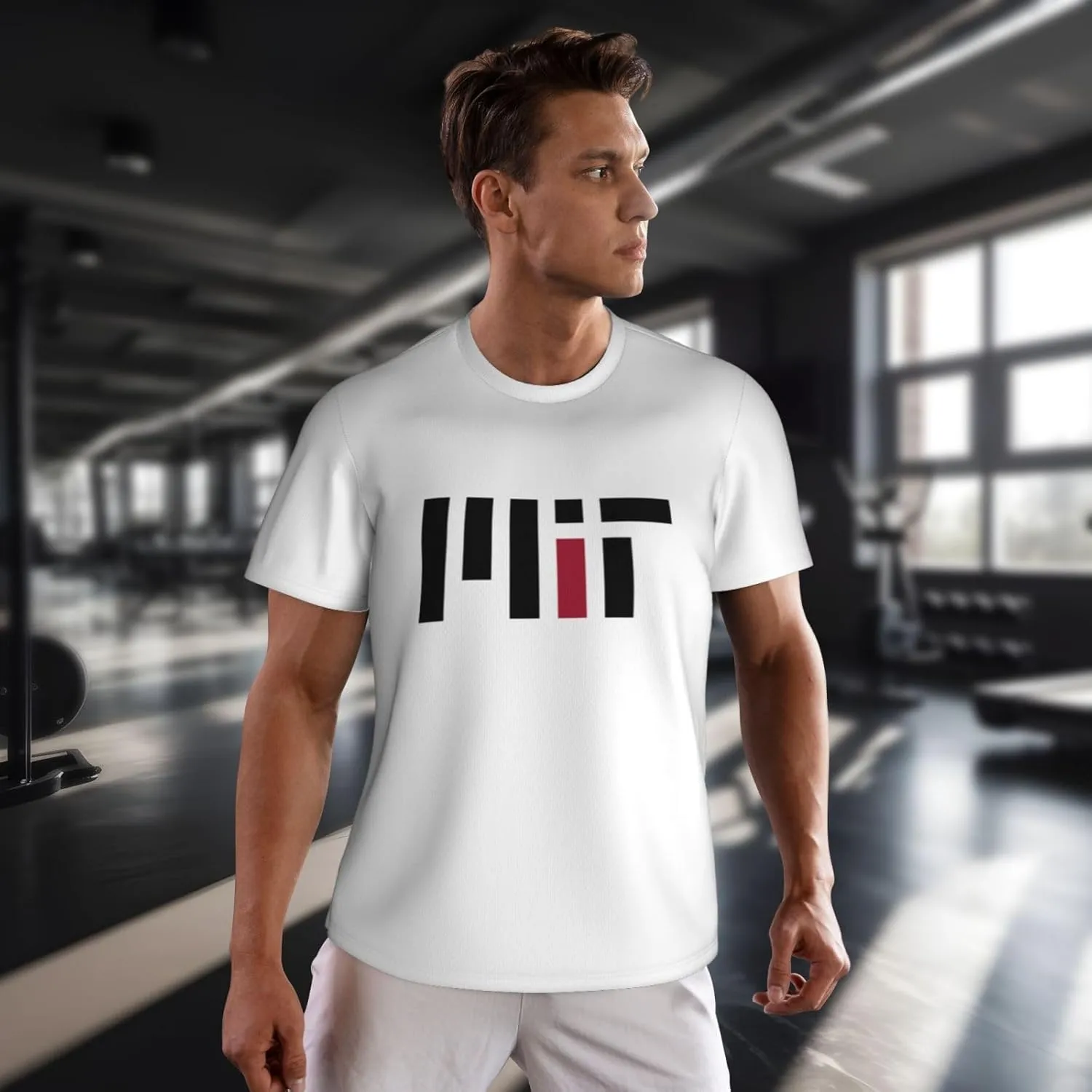 Massachusetts Institute of Technology Men's Short-Sleeved Round Neck Mesh T-Shirt