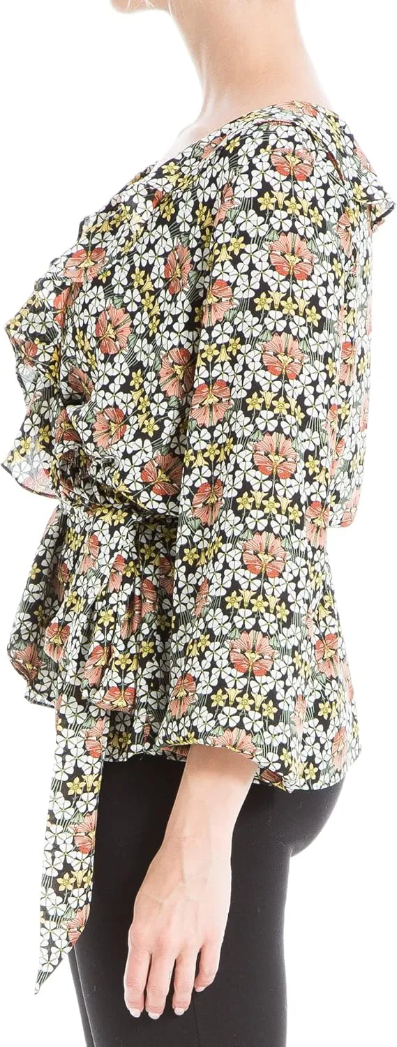 Max Studio Women's Ruffle Peplum Blouse