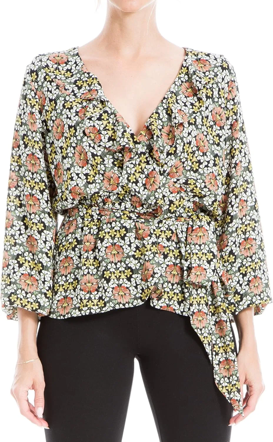 Max Studio Women's Ruffle Peplum Blouse