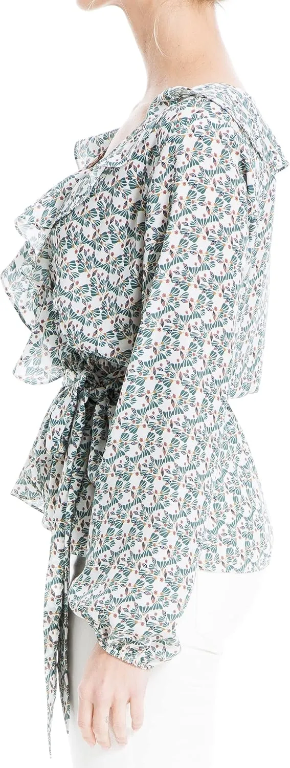 Max Studio Women's Ruffle Peplum Blouse
