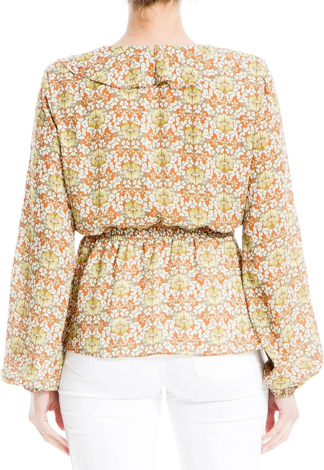 Max Studio Women's Ruffle Peplum Blouse