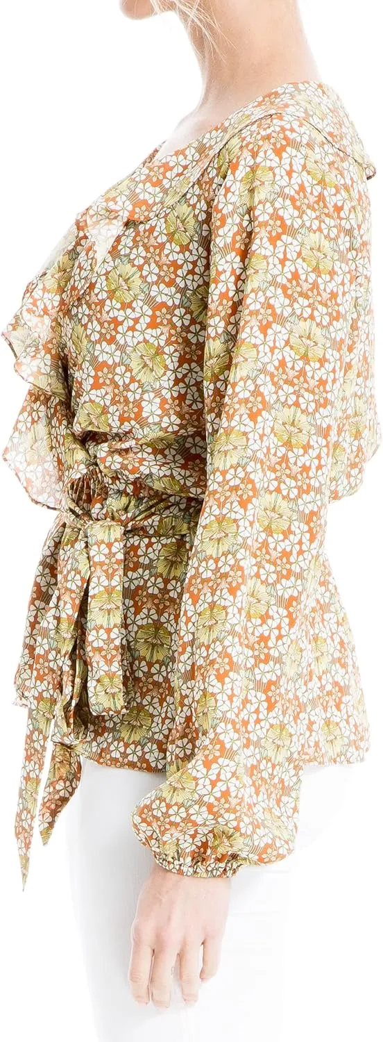 Max Studio Women's Ruffle Peplum Blouse