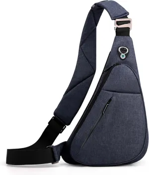 MAXTOP Anti Theft Crossbody Travel Bag for Men Women Slim Sling Shoulder Bag with Adjustable Strap