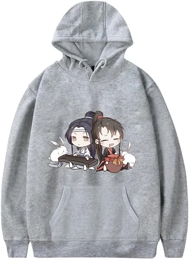 MDZS Sweatshirt Wei Wu Xian/Lan Wang Ji Costume Pullover Sweatshirt Cartoon Hoodie Couple's Dress