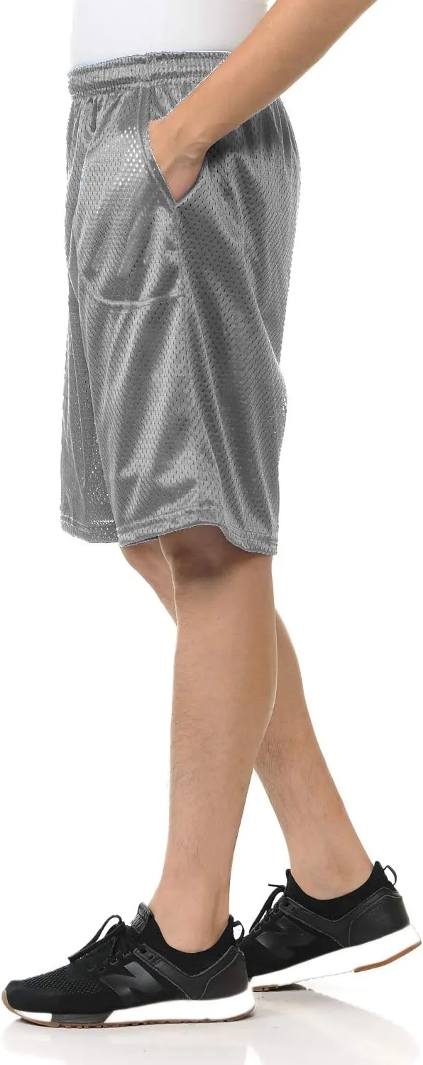 Men Mesh Shorts with Pockets Sizes S-5XL