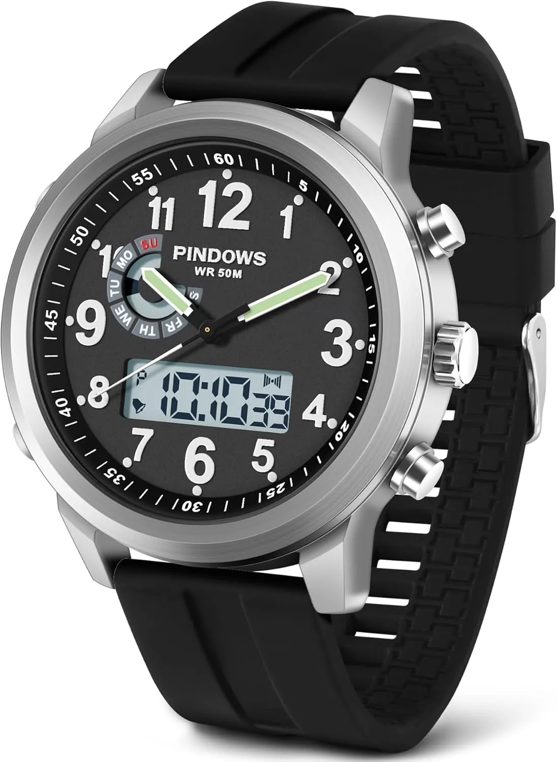 Men Watches for Men's Military Digital Watches Analog Quartz Waterproof Watch Sport Outdoor Multifunctional Stainless Steel Classic Stylish Fashion Casual Business Wristwatch