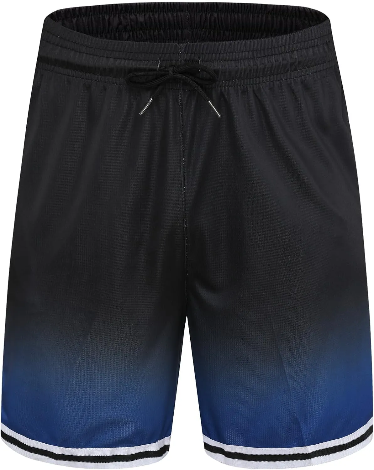 Mens Basketball Athletic Shorts with Zip Pockets Mesh Workout Active Performance Gym Shorts