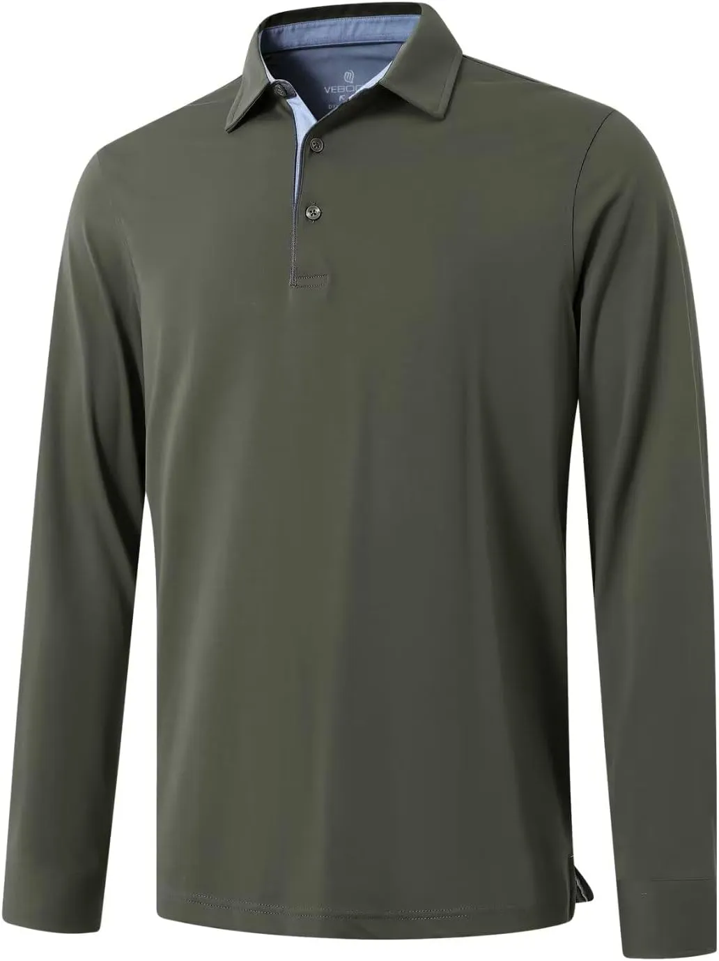 Men's Business Long and Short Sleeve Polo Shirts Mercerized Cotton Blend Casual Stylish Collared Shirts
