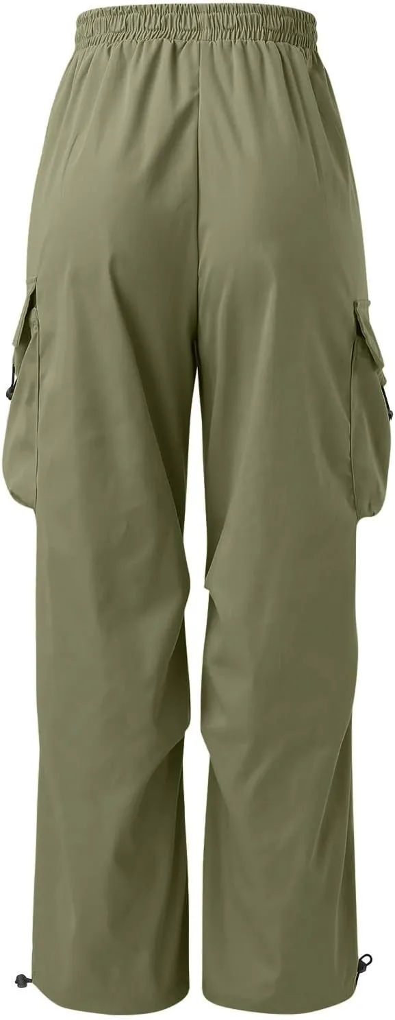 Mens Cargo Pants Casual Baggy Joggers Athletic Parachute Pant Loose Fit Sweatpants with Pockets Y2K Streetwear