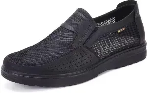 Men's Casual Loafer, Slip On Breathable Travel Canvas Shoes for Men Comfortable Stylish Sneakers Lightweight Walking Shoes Boat Shoe Business Dress Shoes