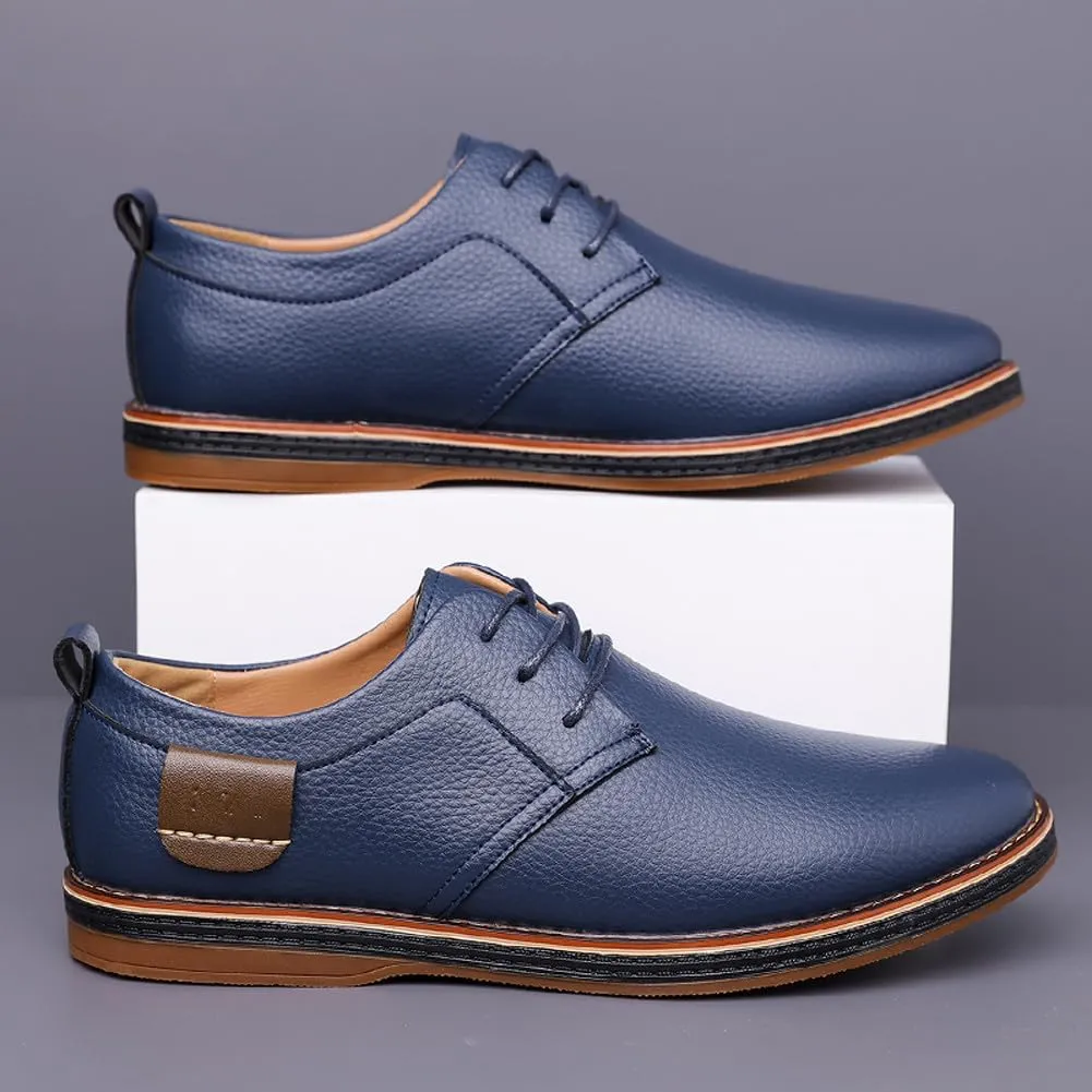 Men's Comfortable Stylish Oxford Shoes Casual Lace Up Walking Business Driving Dress Shoes