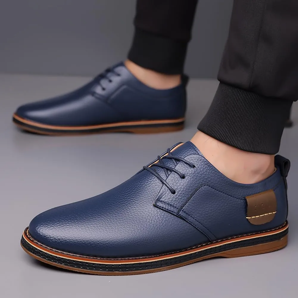 Men's Comfortable Stylish Oxford Shoes Casual Lace Up Walking Business Driving Dress Shoes