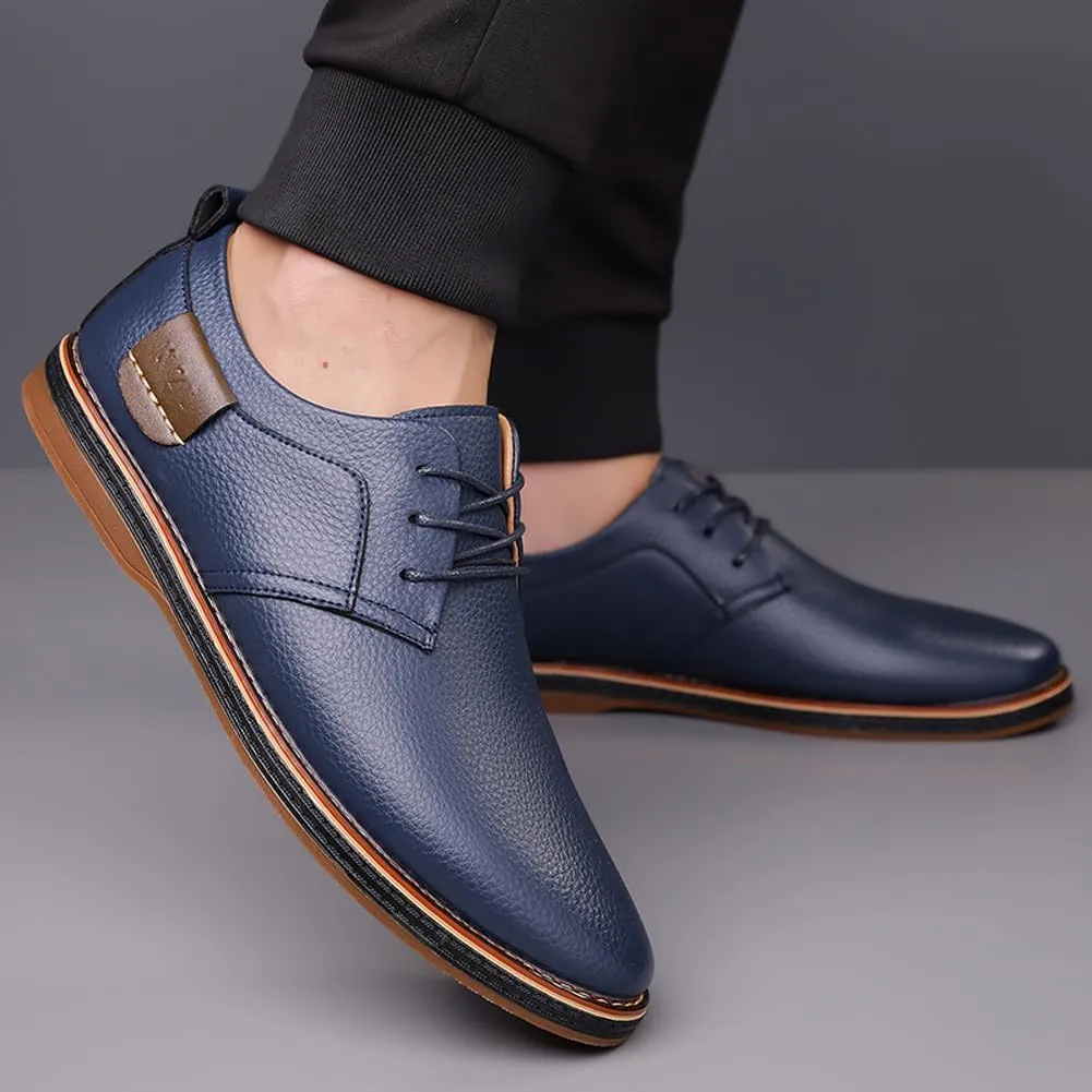 Men's Comfortable Stylish Oxford Shoes Casual Lace Up Walking Business Driving Dress Shoes