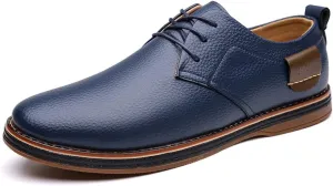 Men's Comfortable Stylish Oxford Shoes Casual Lace Up Walking Business Driving Dress Shoes