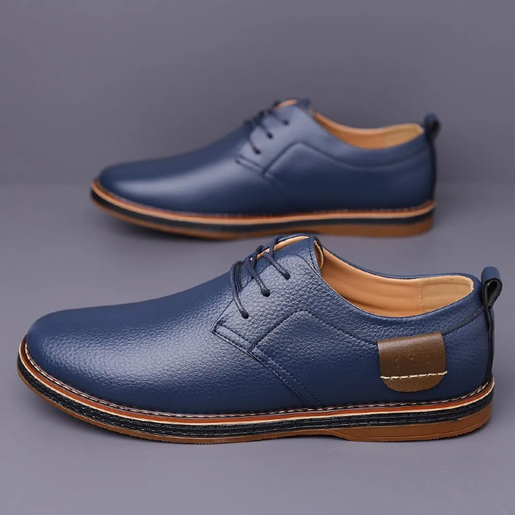 Men's Comfortable Stylish Oxford Shoes Casual Lace Up Walking Business Driving Dress Shoes